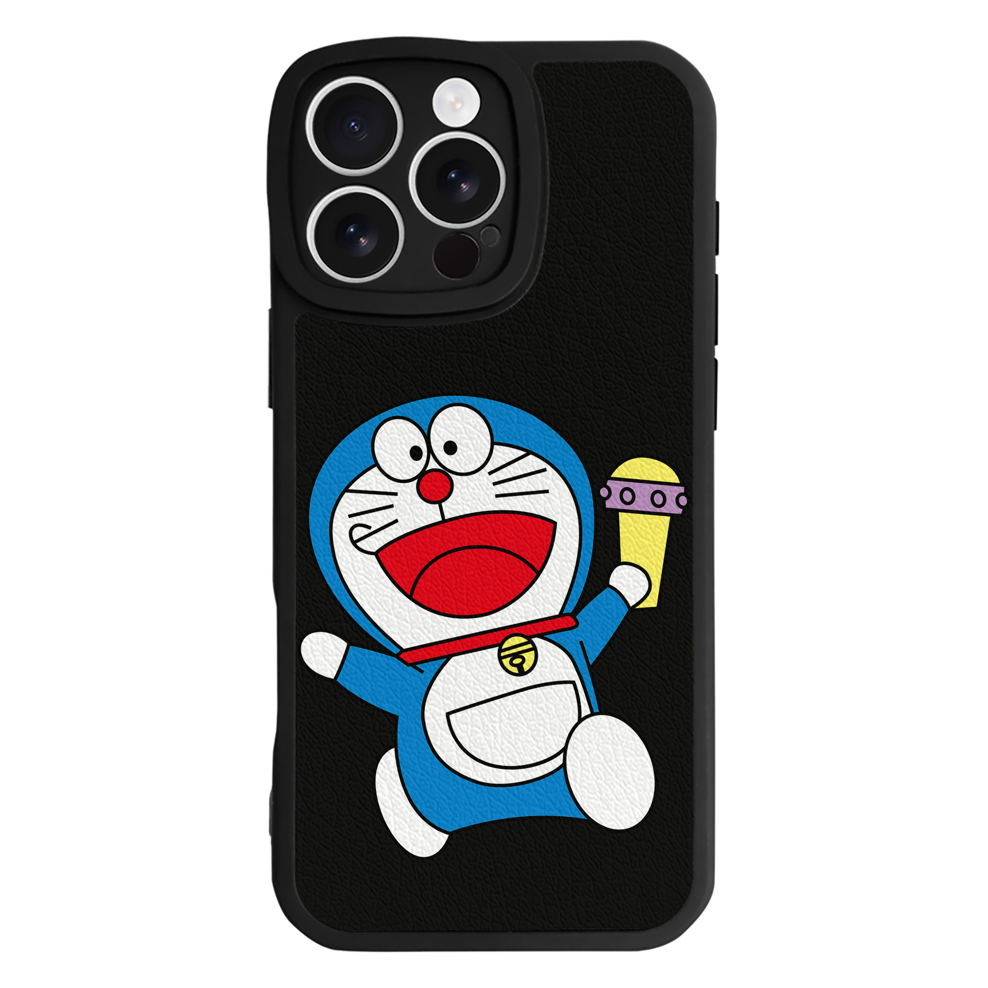 （画像用） ドラえもん Doraemon 【iPhone 16シリーズ対応】シリコンスマホケース（レザー調） 材質：シリコン